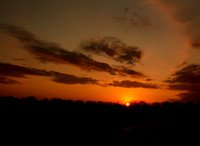 Backroad Sunset, Gober, Texas