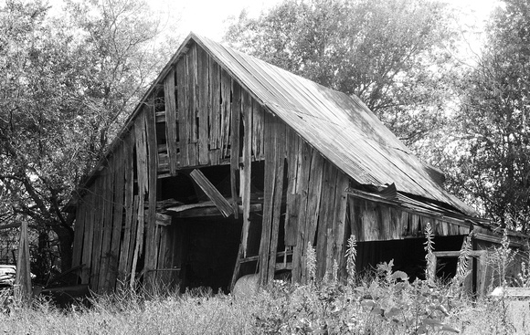 Old Barns in Hickory Creek, Texas