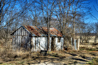 Old Barns in Bonham, Texas Prints