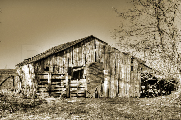 Old Texas Barn in Enloe, Texas