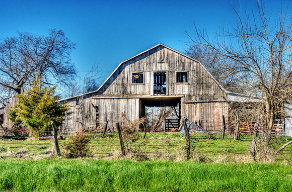 Old Texas Barn in Pecan Gap, Texas