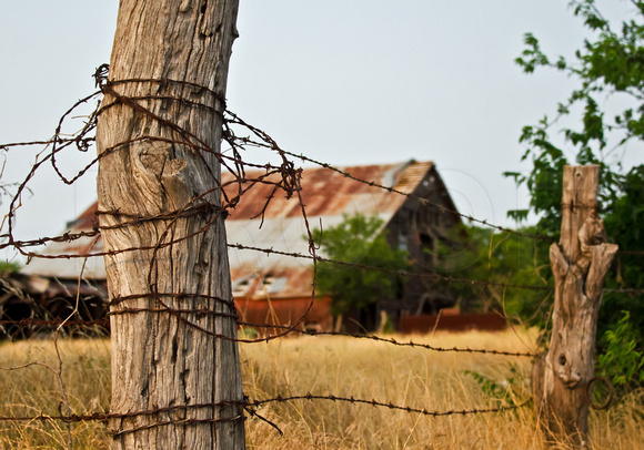 Old Barns in Pot Rack Creek, Texas