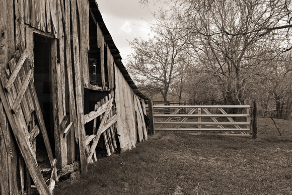 Old Barn in Pot Rack Creek, Texas